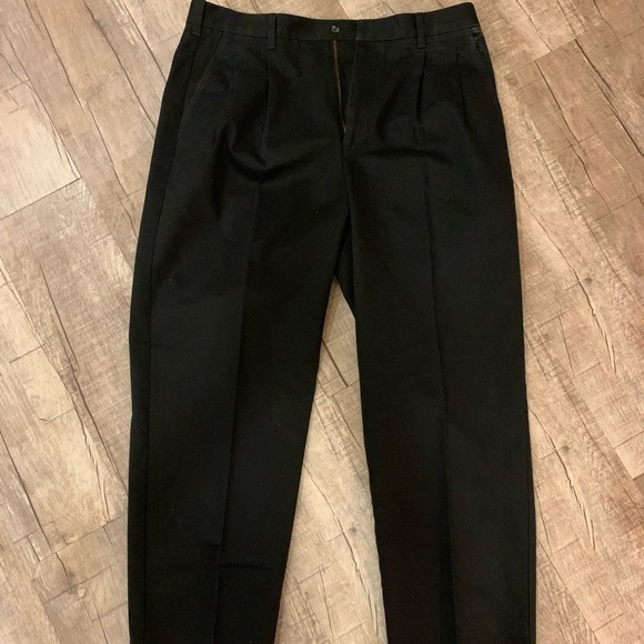 Cambridge Classic Men’s Black dress pants 38x32 - Picture 1 of 3